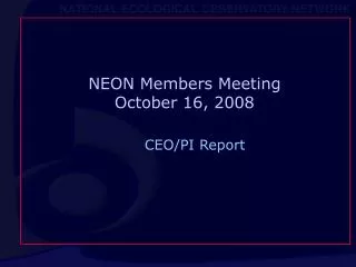 neon members meeting october 16 2008