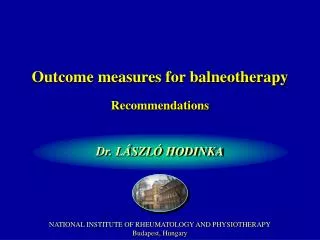 outcome measures for balneotherapy
