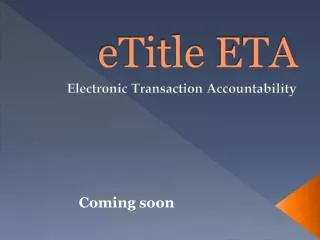 etitle eta