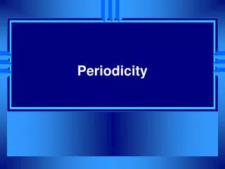 periodicity